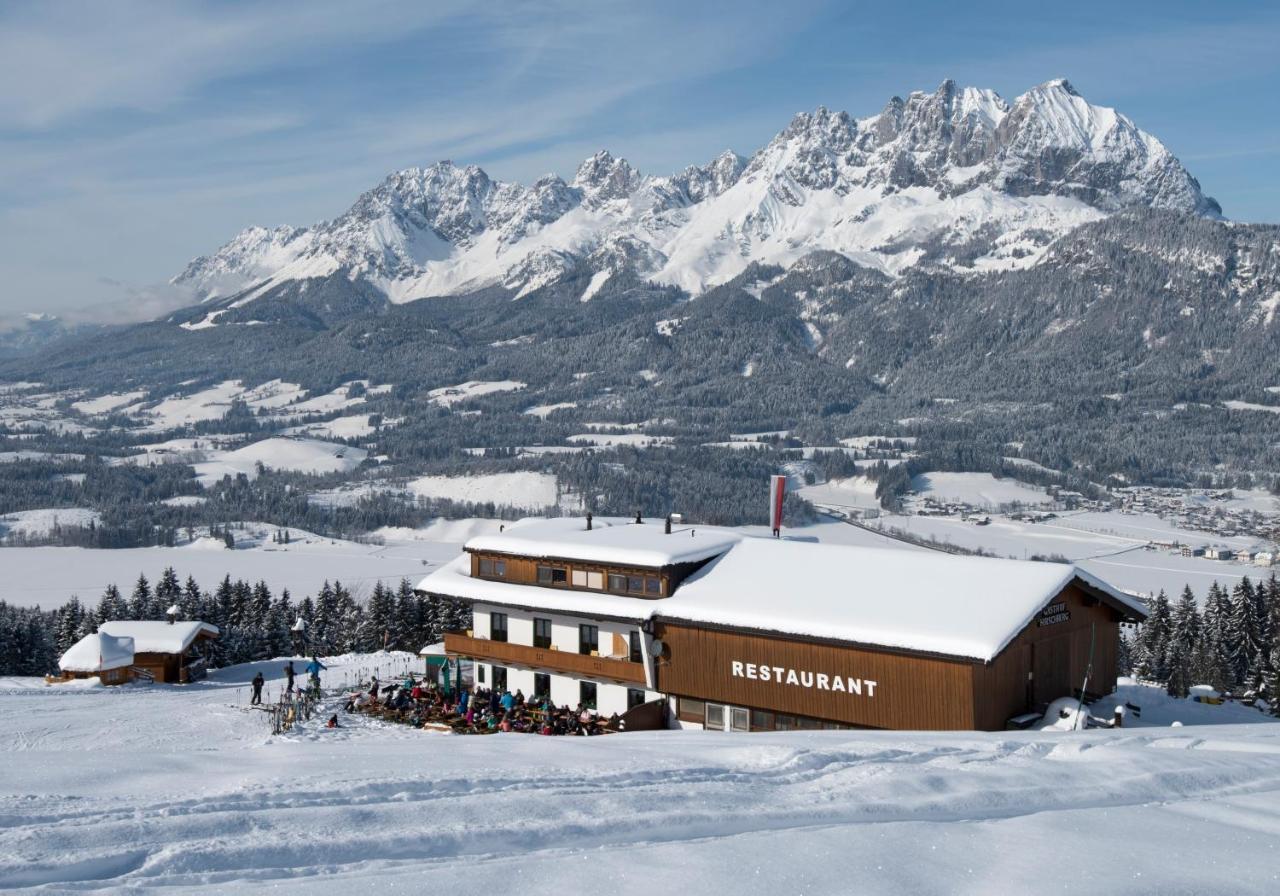 Alpengasthof Hirschberg Sankt Johann in Tirol Bagian luar foto