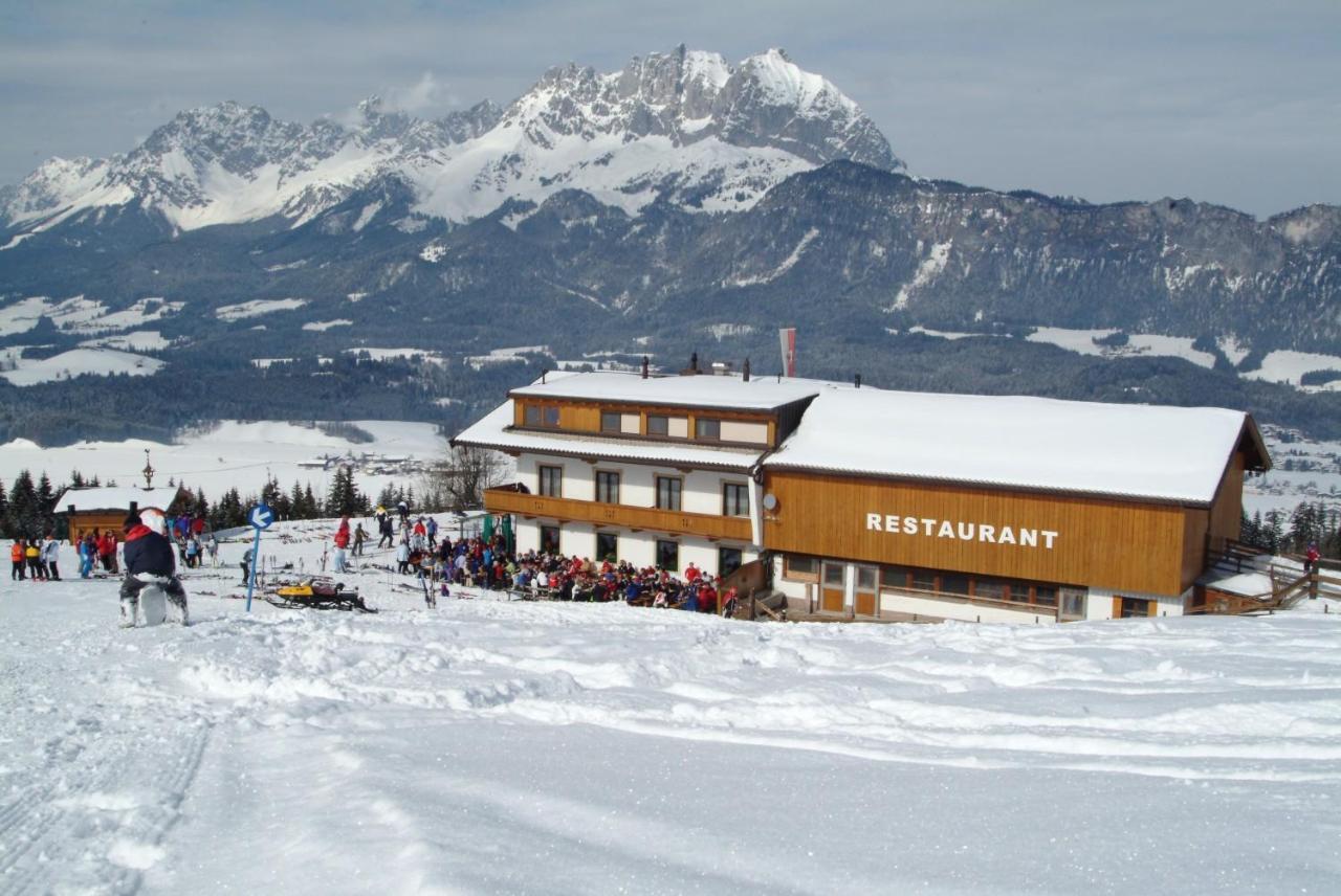 Alpengasthof Hirschberg Sankt Johann in Tirol Bagian luar foto
